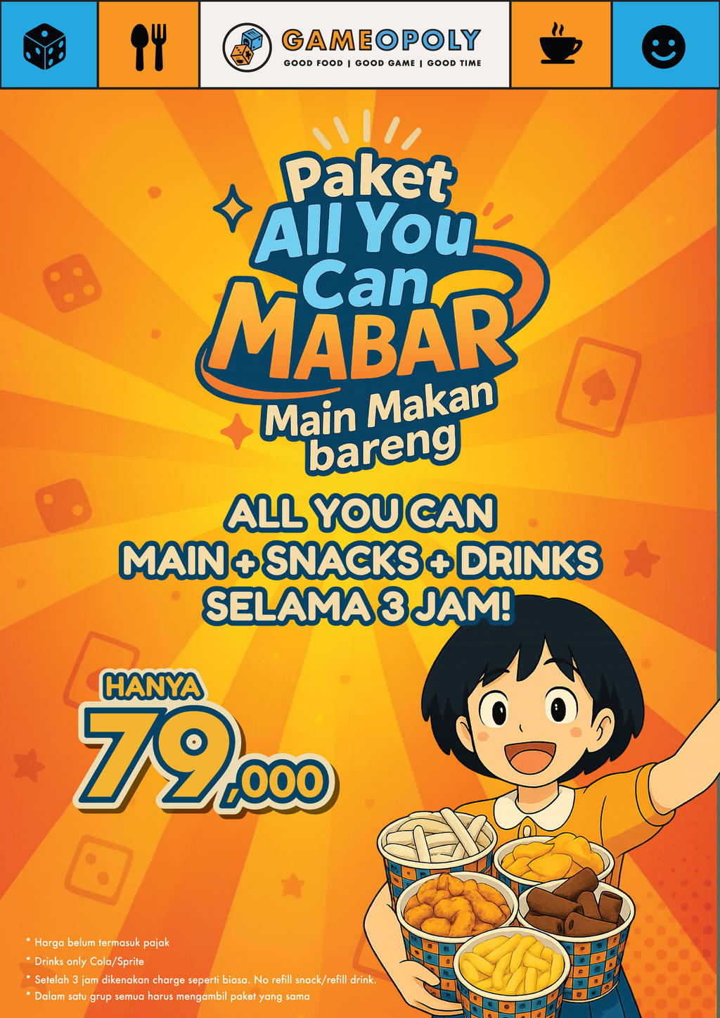 Promo 1 Gameopoly Board Game Cafe Gading Serpong