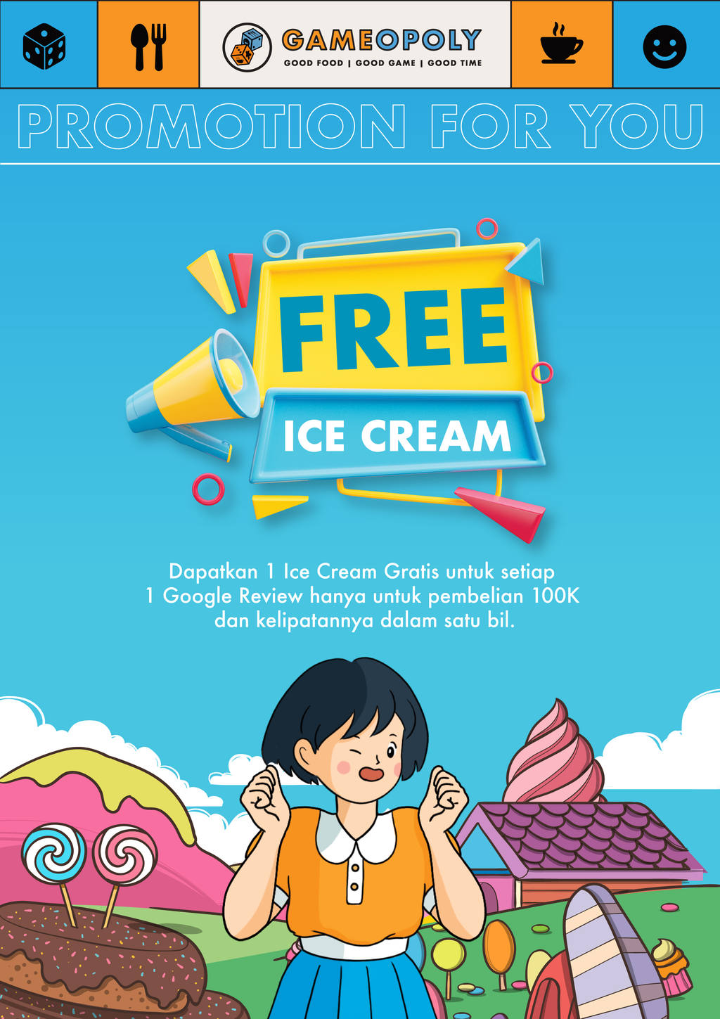 Promo 2 Gameopoly Board Game Cafe Gading Serpong